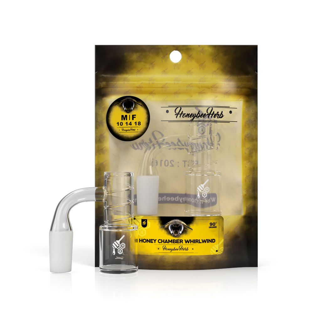 YL Honey Chamber Whirlwind Quartz Banger (14mm, 90°)