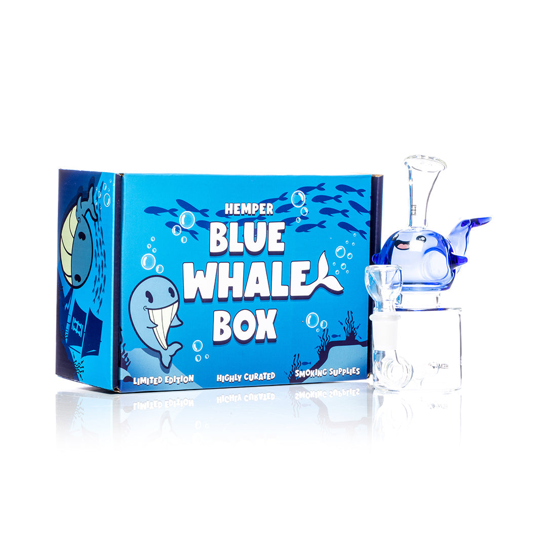 Hemper Blue Whale Glass Bong