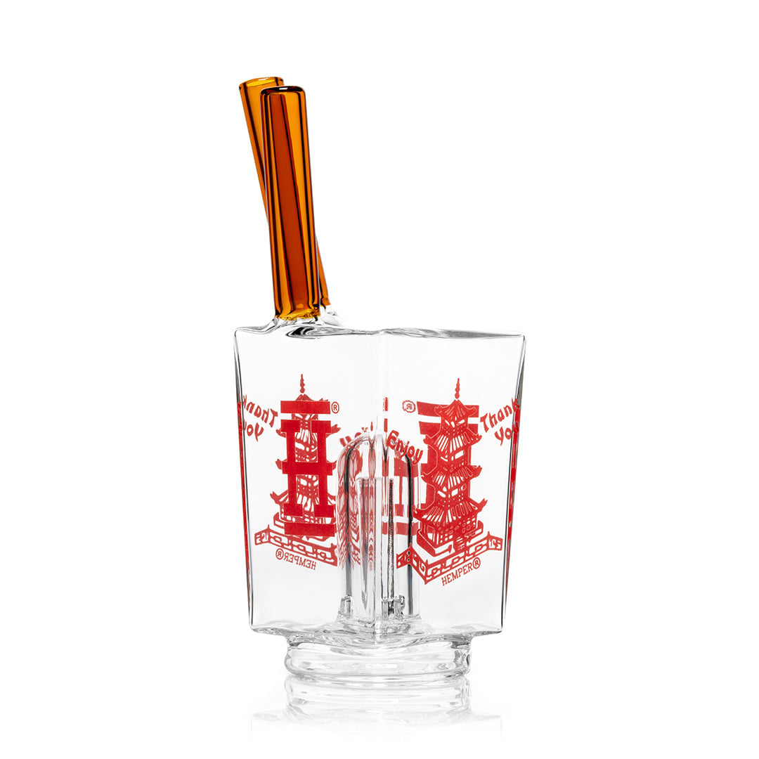 Chinese Takeout Puffco Peak Glass Bubbler Attachment