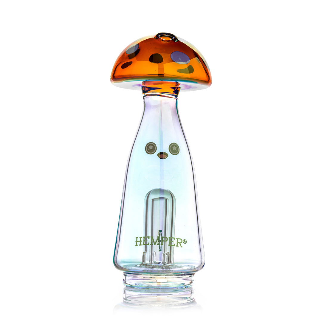 Trippy Shroom Puffco Peak Glass Bubbler Attachment