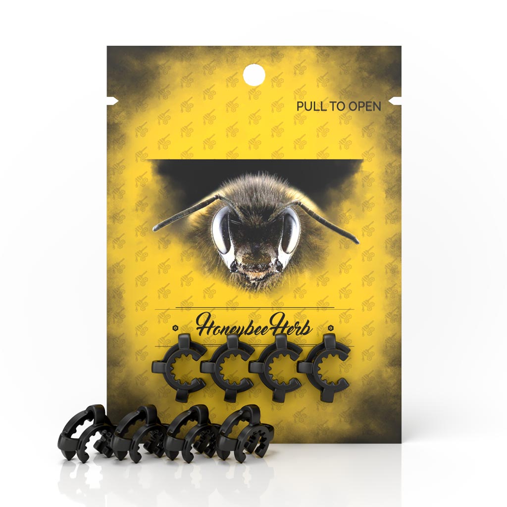 Honeybee Herb Keck Clips (4-pack)