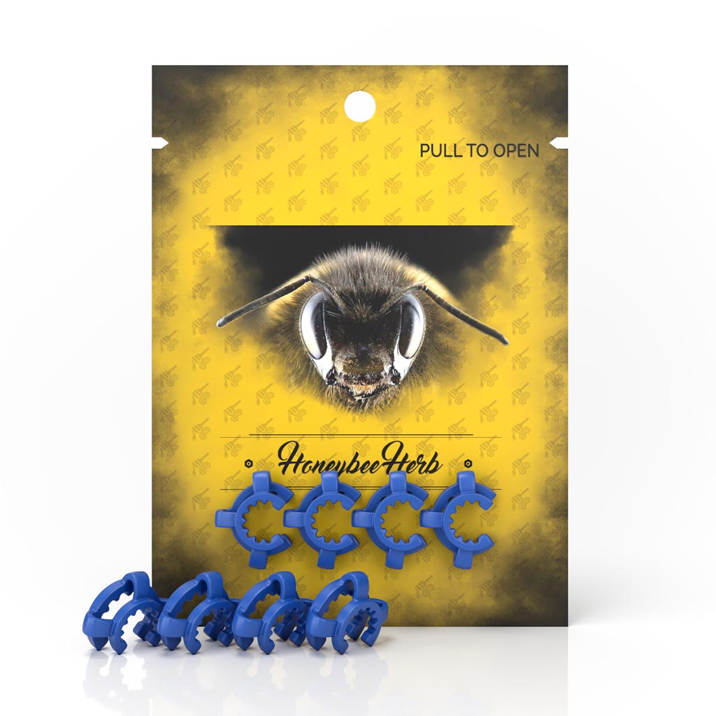 Honeybee Herb Keck Clips (4-pack)