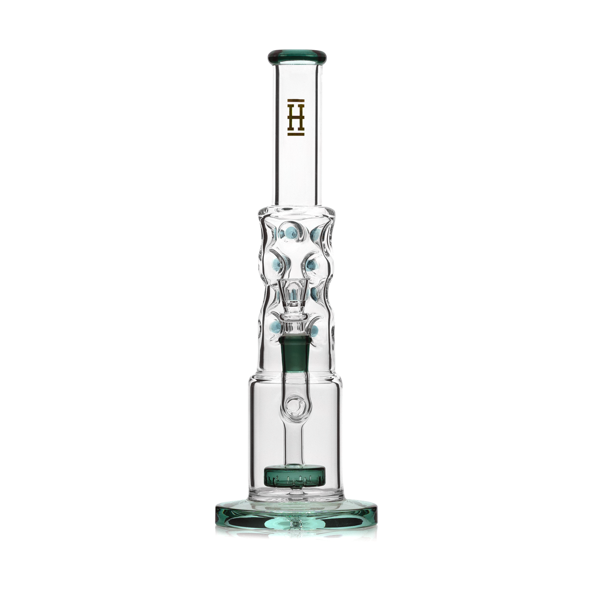 Straight Neck Bubble Bong 12"