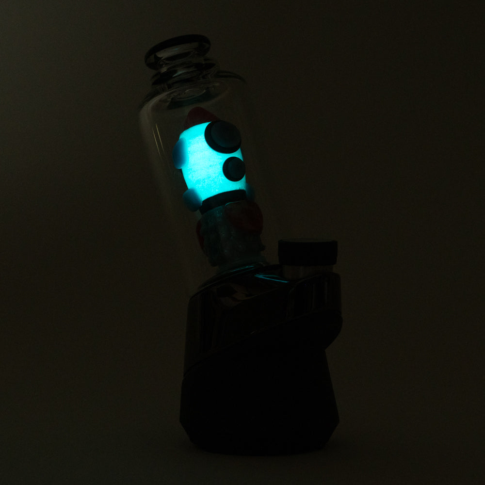 Puffco Peak Glass Rocket Attachment Glowing