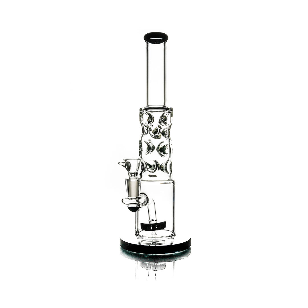 Straight Neck Bubble Bong 12"