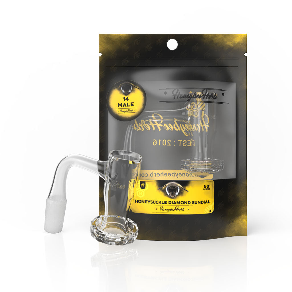 Honeybee Herb Black Line Quartz Banger