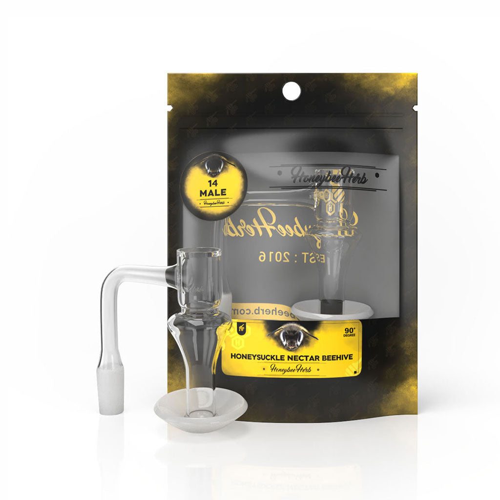 Honeybee Herb Black Line Quartz Banger