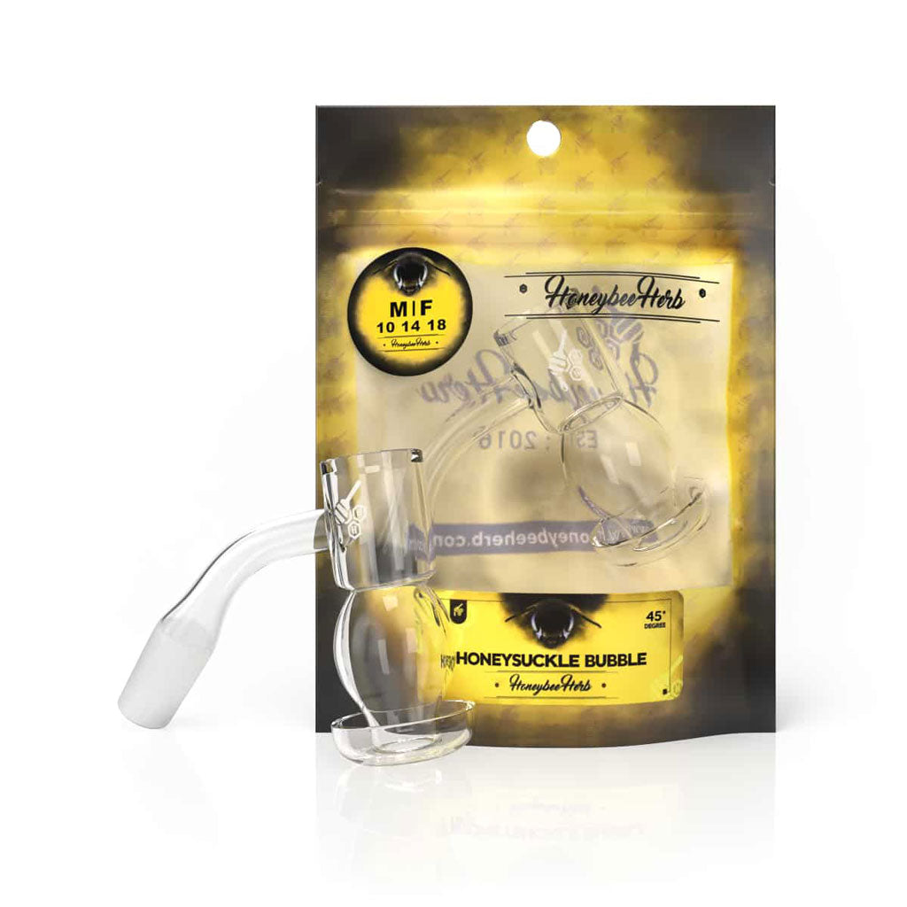 YL Honeysuckle Bubble Quartz Banger (10/14mm, 45°)