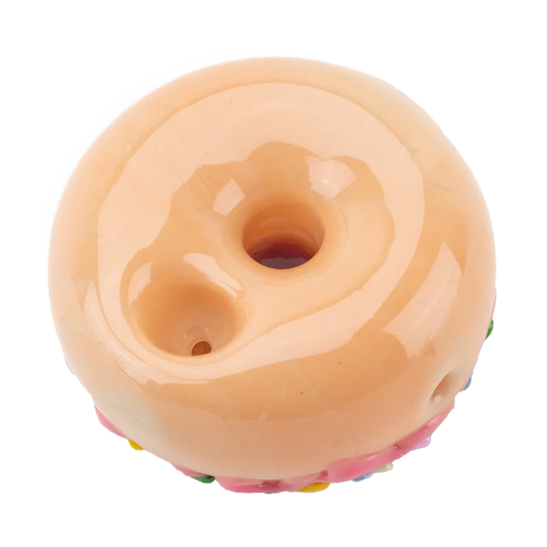 Pink Sprinkle Donut Pipe Bottom