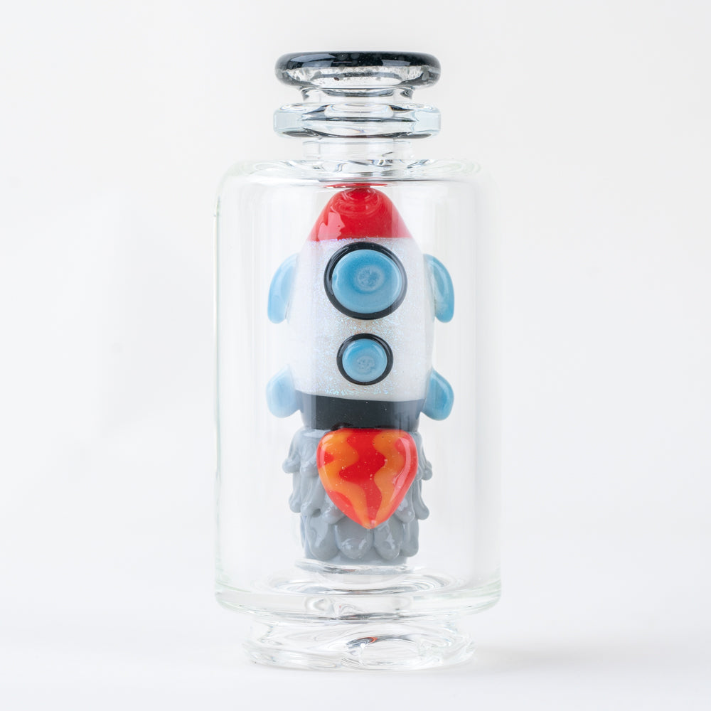 Puffco Peak Glass Rocket Ship Attachment Front