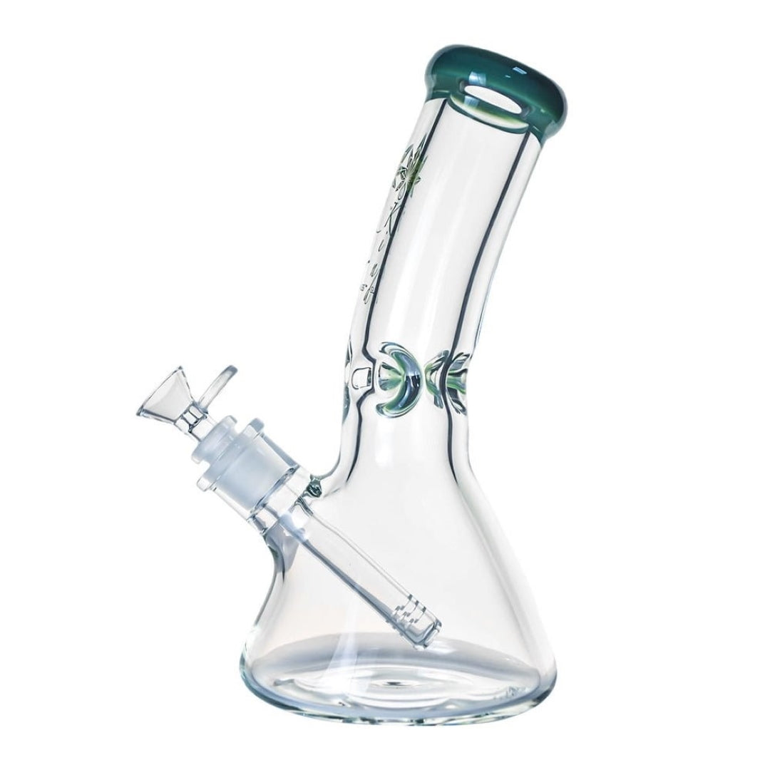10 inch Thick Glass Bent Neck Beaker Bong