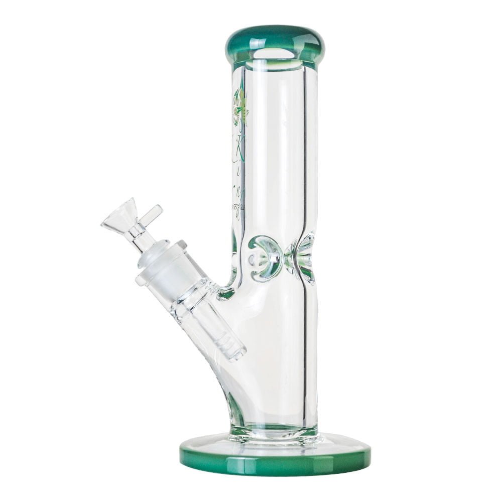 10 inch Thick Glass Straight Tube Bong