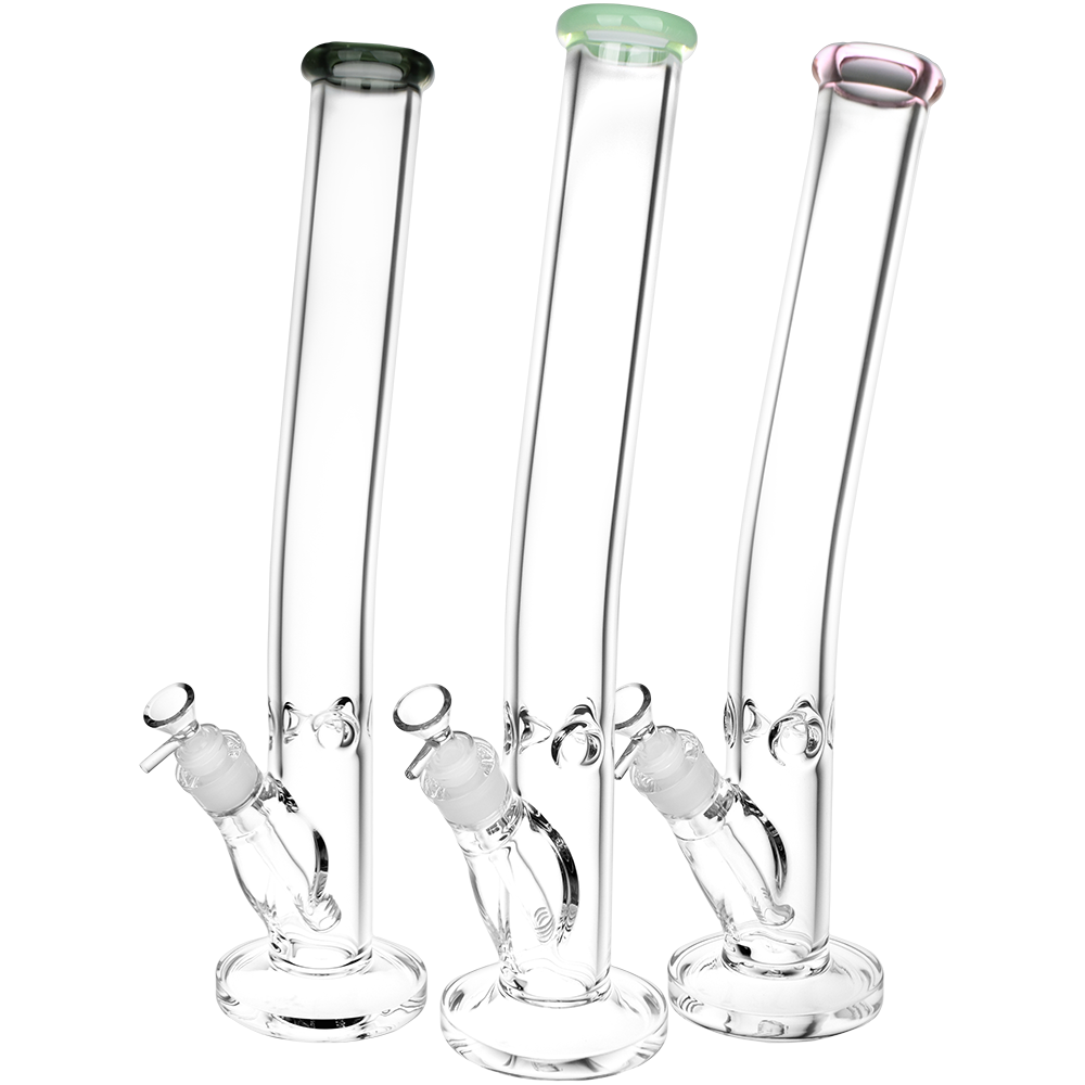 Classic Bent Neck Glass Straight Tube Bongs