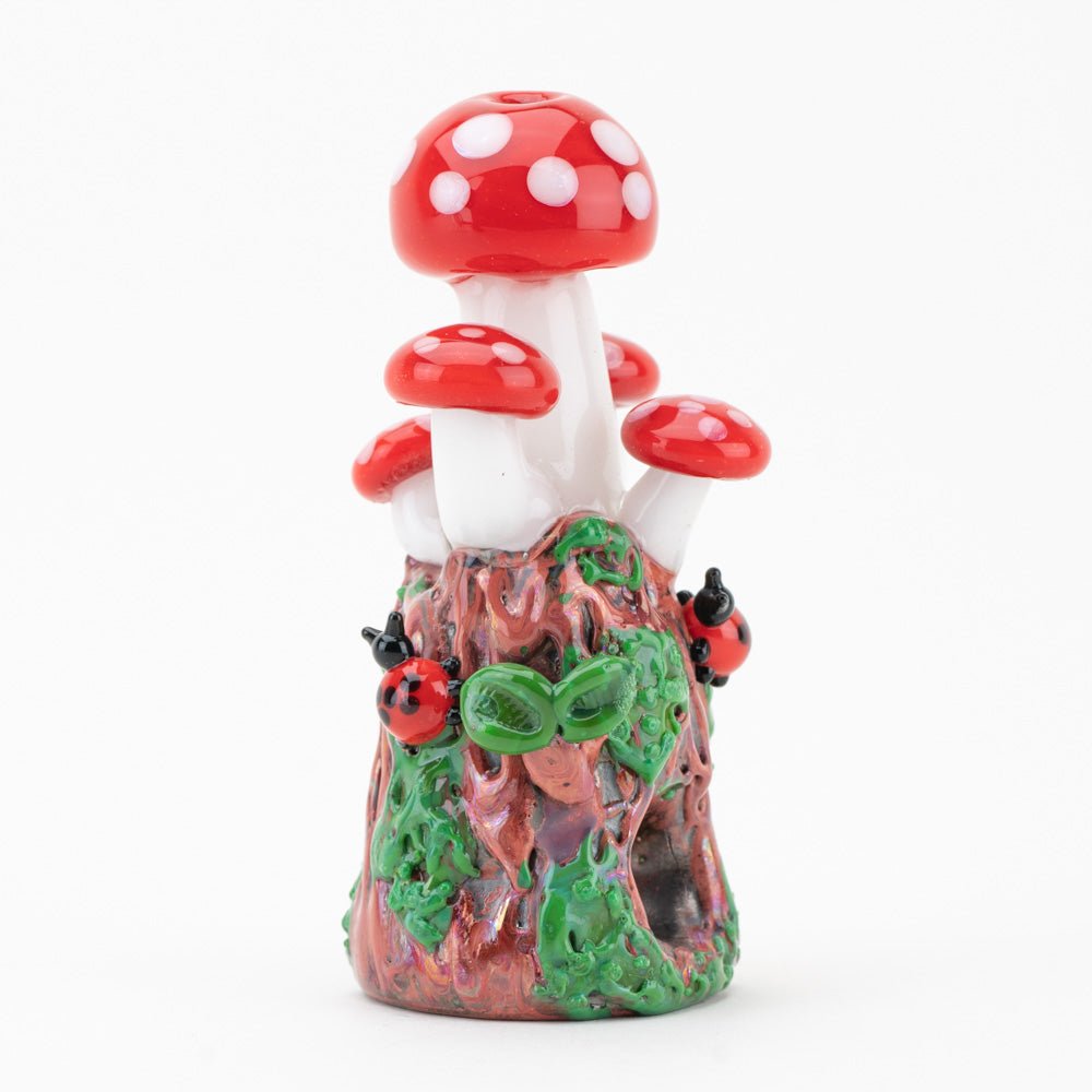 Empire Glassworks Mushrooms Glass Pipe Side