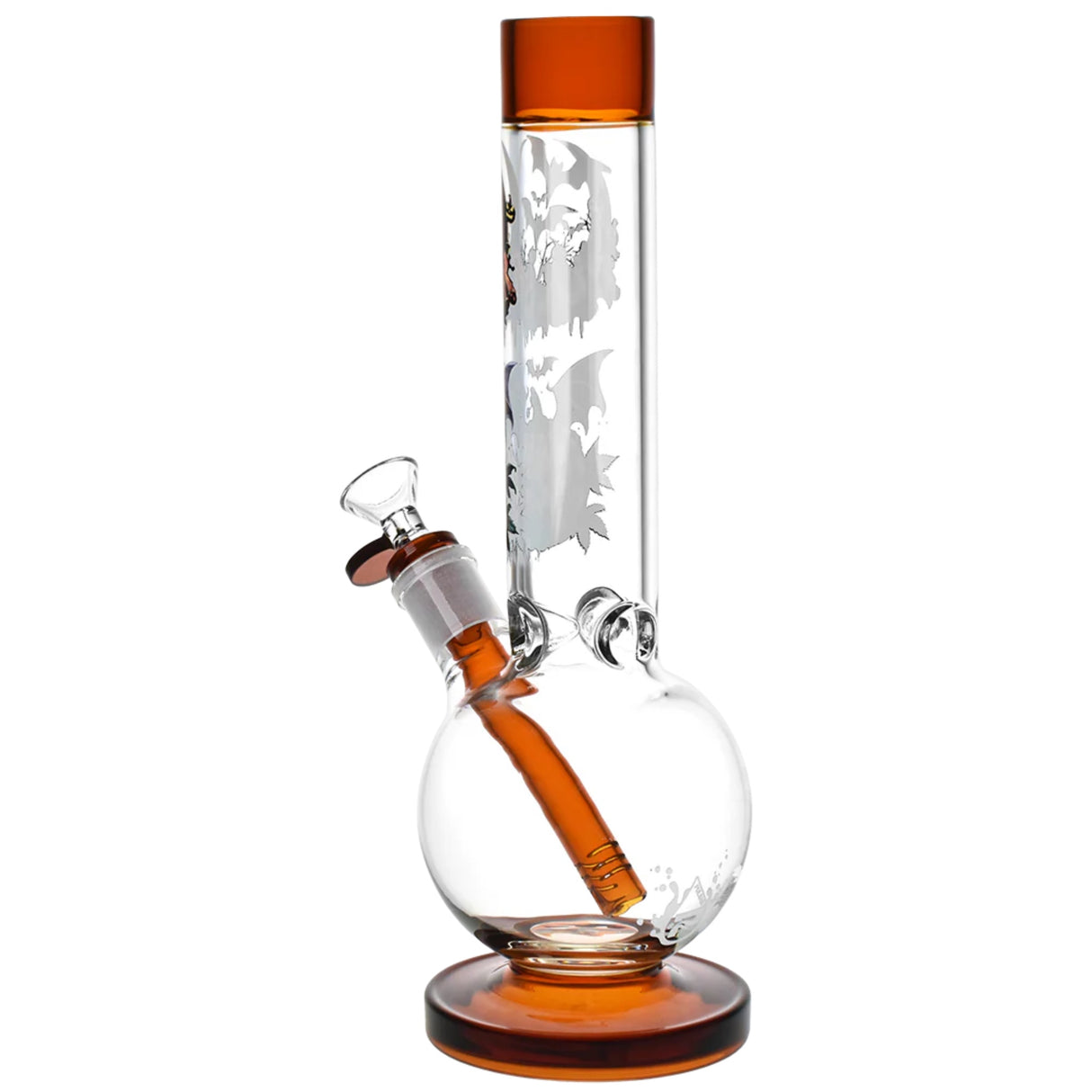 Pulsar Halloween Scene Bubble Bong Back