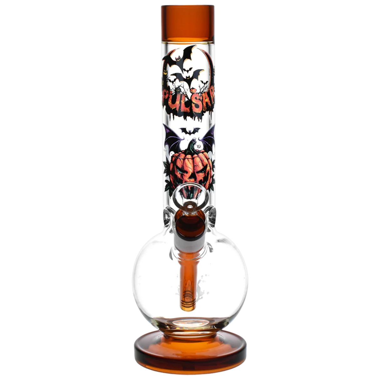 Pulsar Halloween Scene Bubble Bong Front