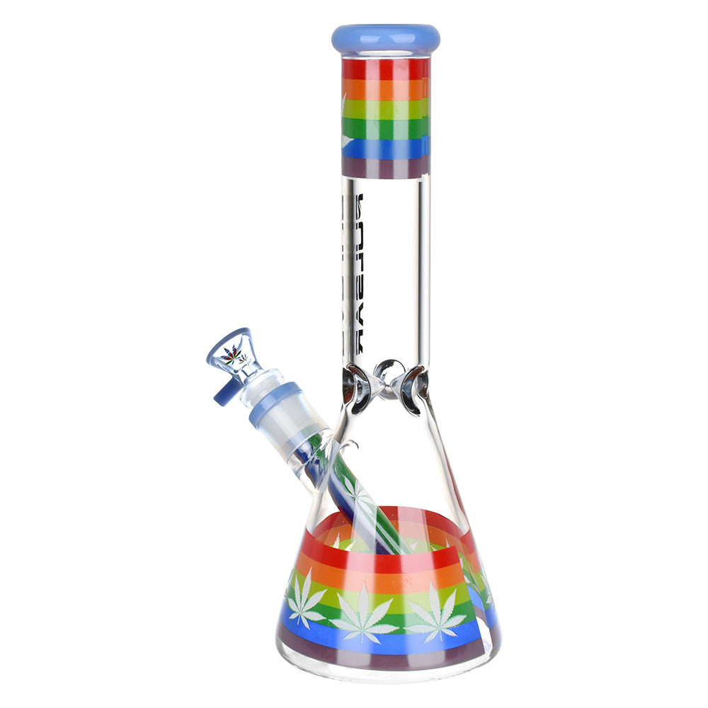 Pulsar Rainbow Pride Glass Beaker Bong