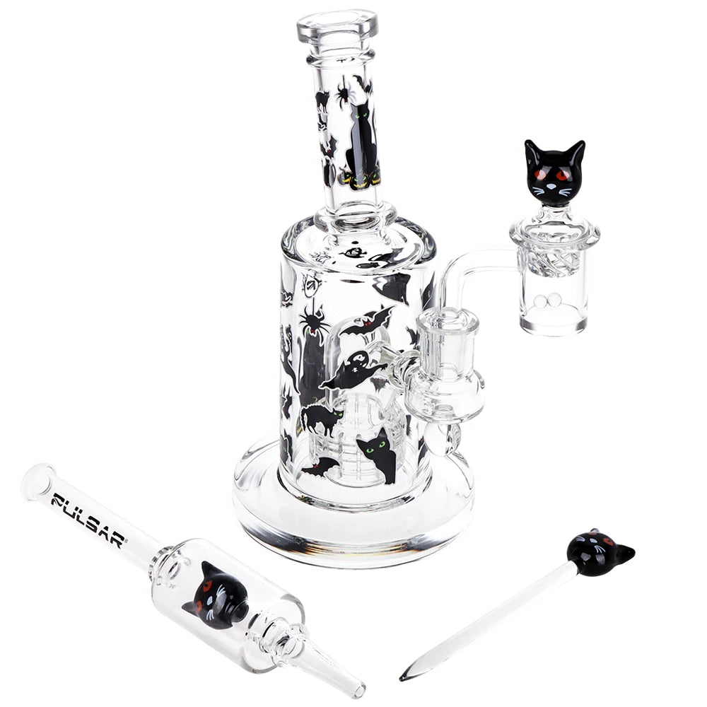 Pulsar Superstitious Kitty Glow Dab Rig Kit