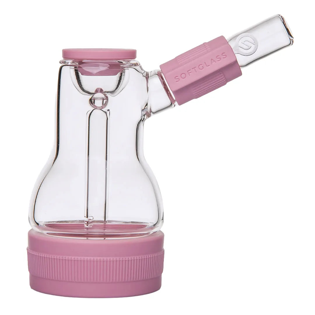 Softglass Core Bubbler – Silicone x Glass Bubbler Pipe