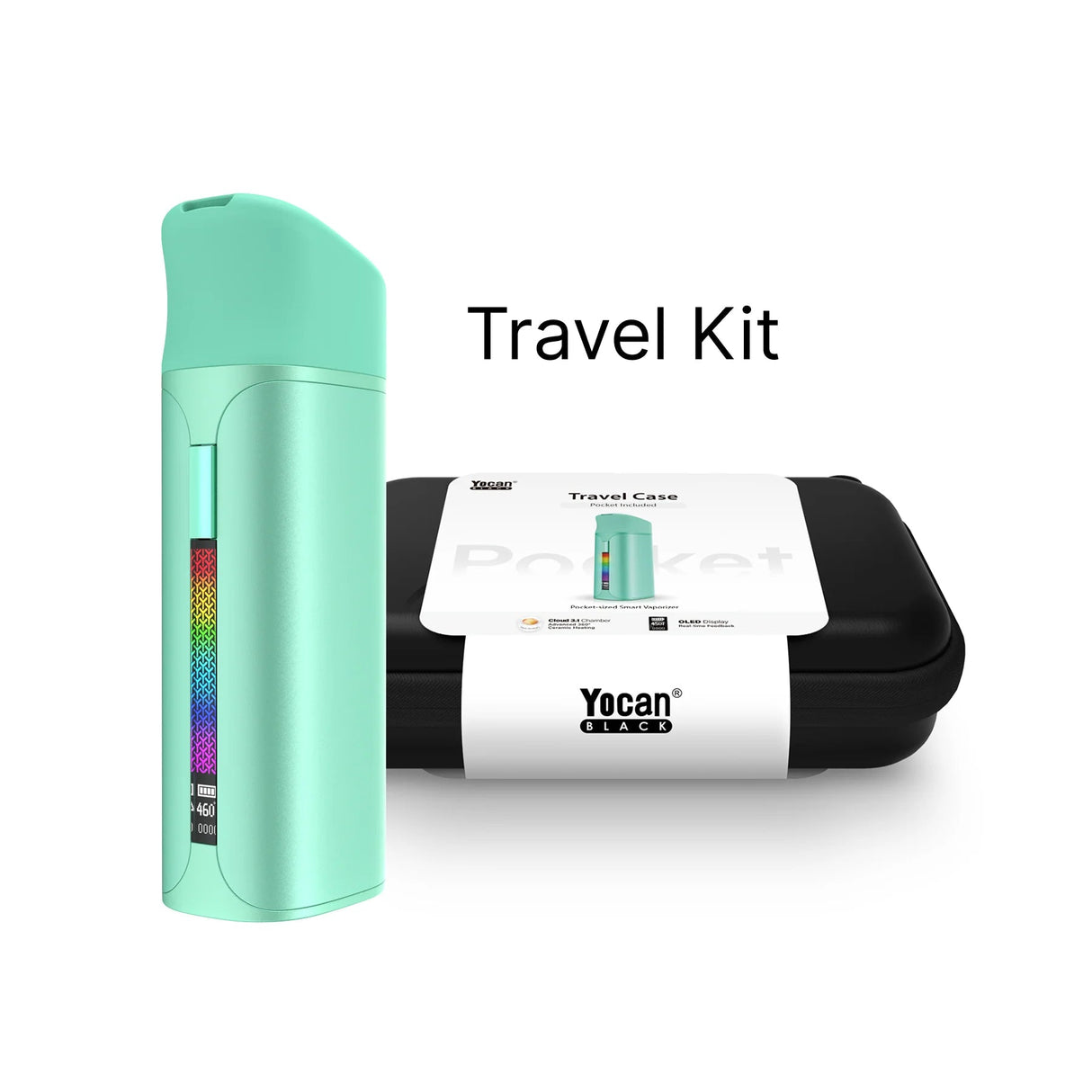Yocan Black Pocket Vape Full Travel Kit Bundle