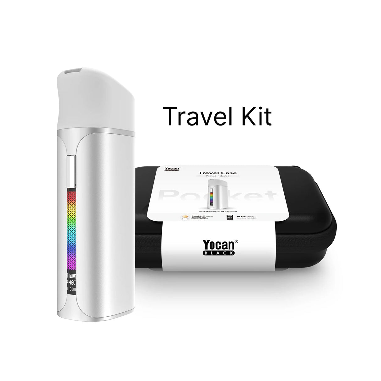 Yocan Black Pocket Vape Full Travel Kit Bundle