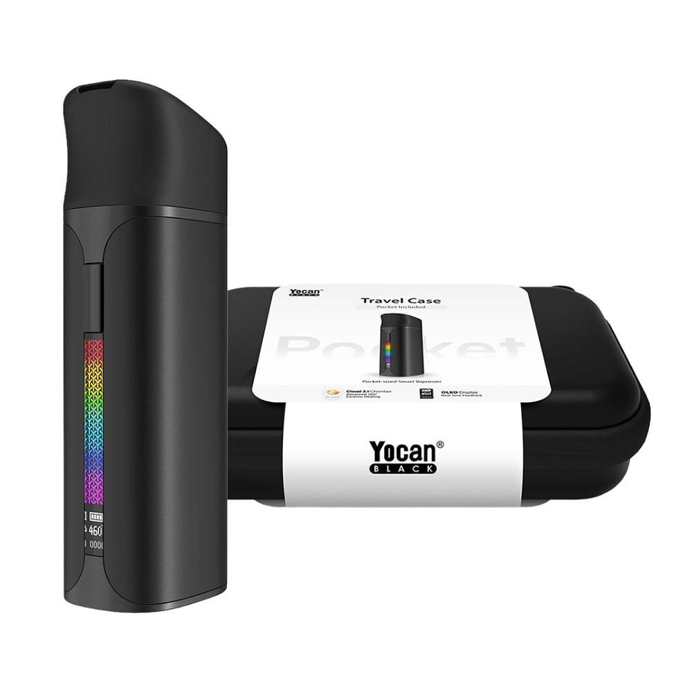 Yocan Black Pocket Vape with Travel Case Bundle