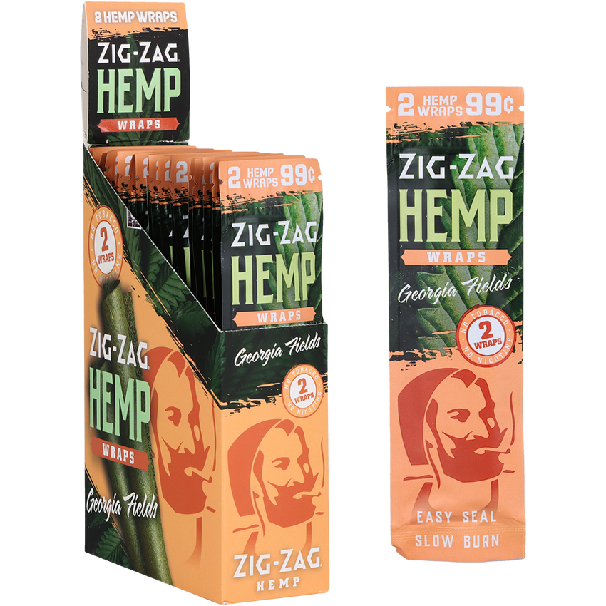 Zig Zag 2-Pack Flavored Hemp Wraps | 25ct Display