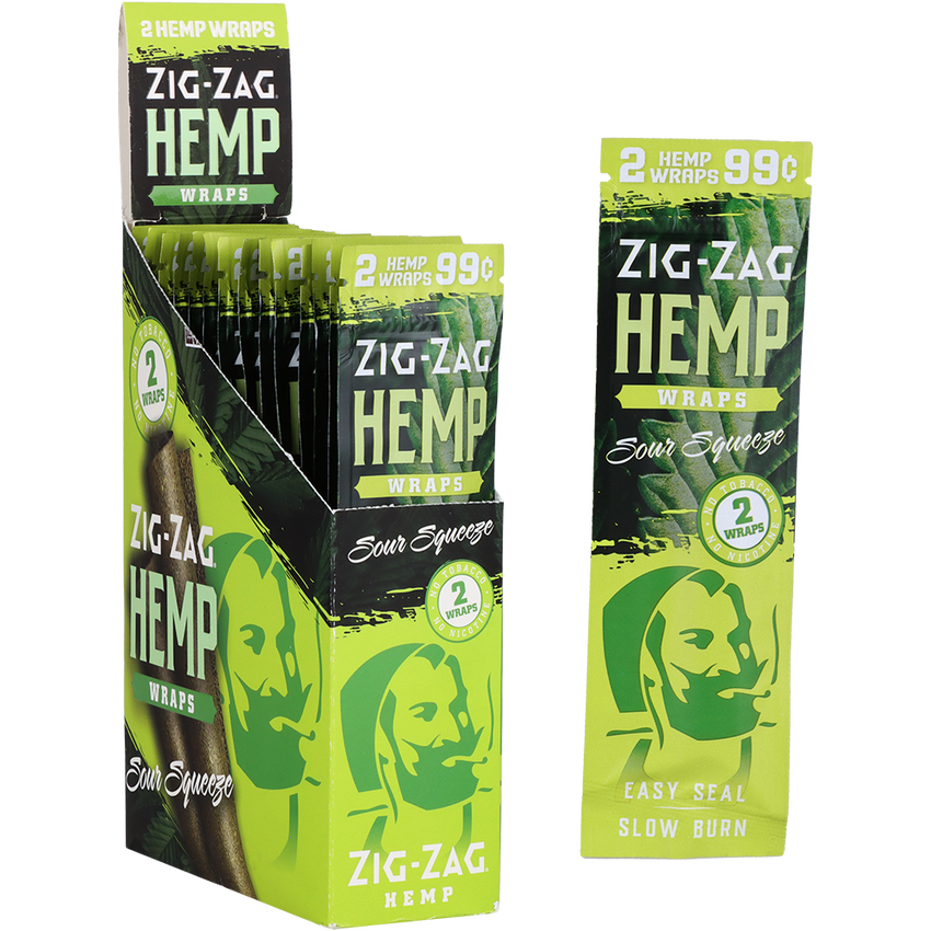Zig Zag 2-Pack Flavored Hemp Wraps | 25ct Display