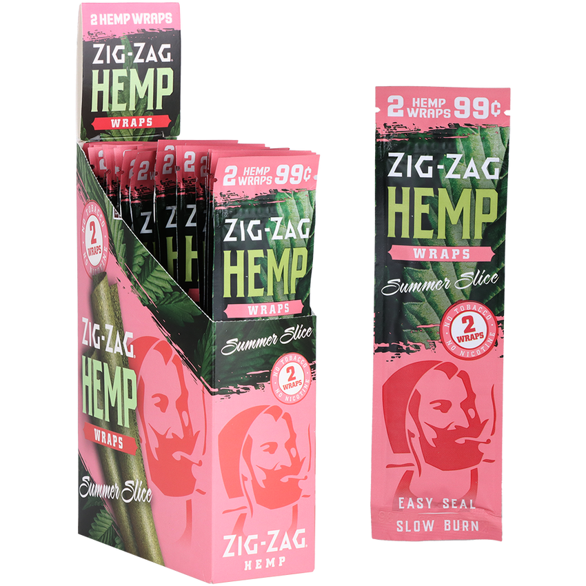 Zig Zag 2-Pack Flavored Hemp Wraps | 25ct Display
