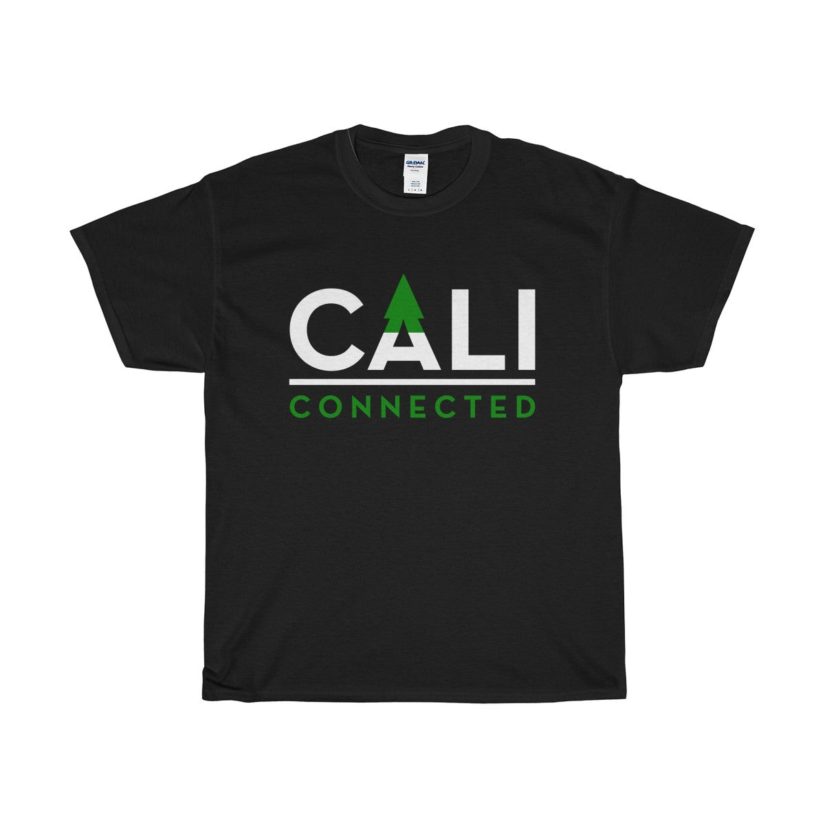CaliConnected Black Cotton Tee Shirt