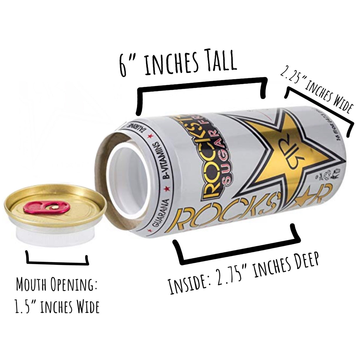 Rockstar Energy Drink Stash Can Diversion Safe