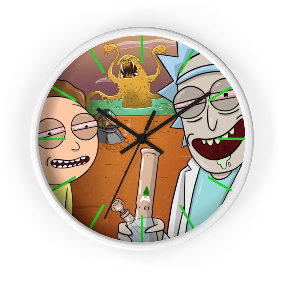 Rick & Morty “Space Beach” Wall Clock