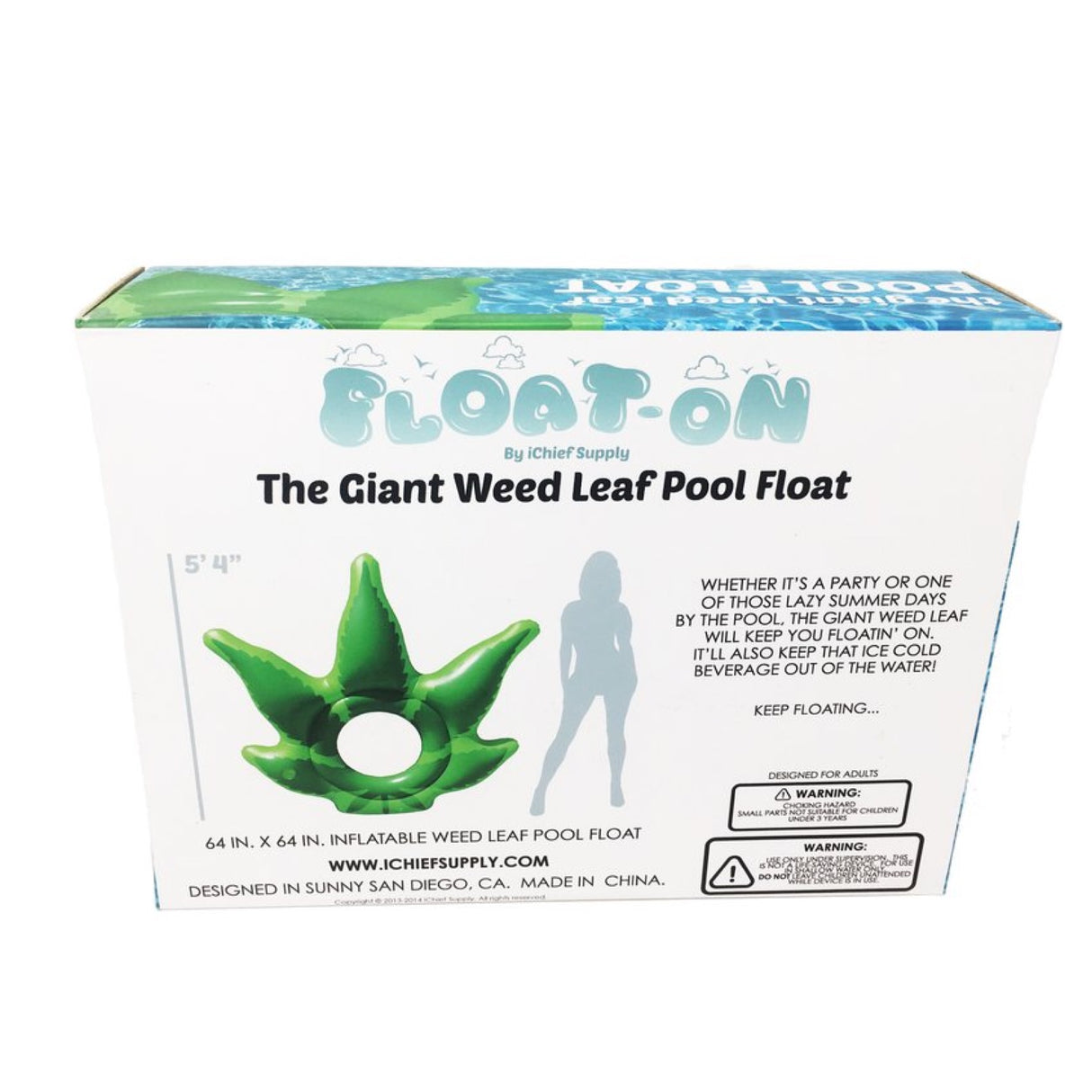 Giant Weed Leaf Pool Float 🌴☀️