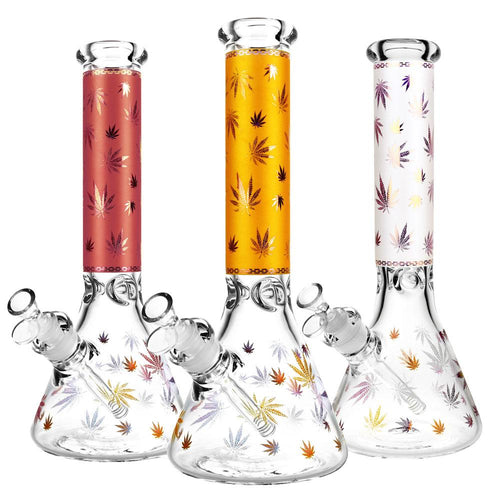 CaliConnected Hemp Leaf Beaker Bong