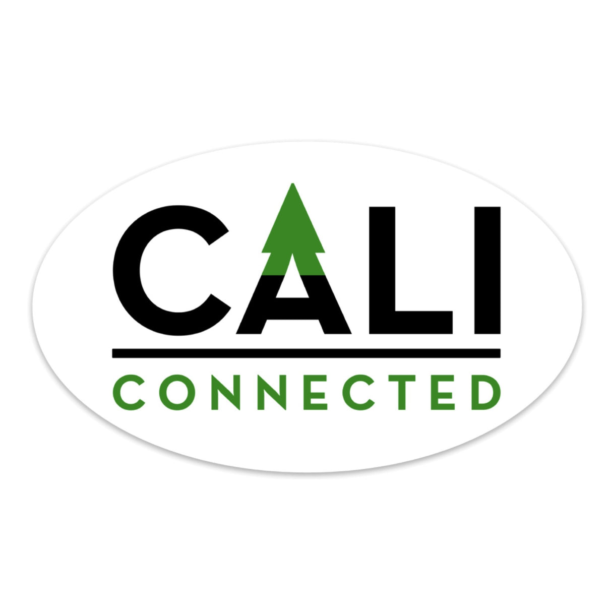 CaliConnected® Large Oval Sticker 🌲