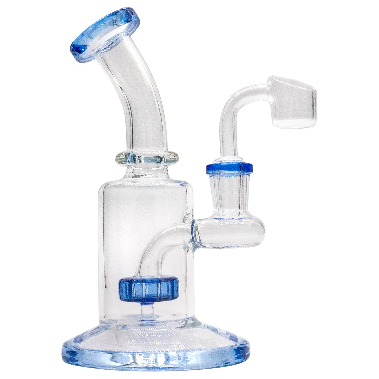 CaliConnected Showerhead Perc Mini Rig Blue