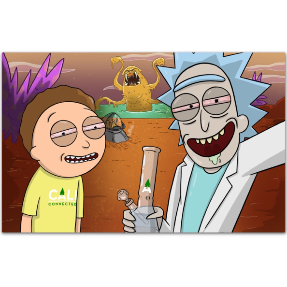 Rick & Morty “Space Beach” Sticker