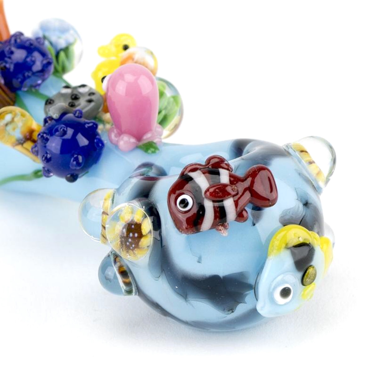 Empire Glassworks Great Barrier Reef Hand Pipe 🐠