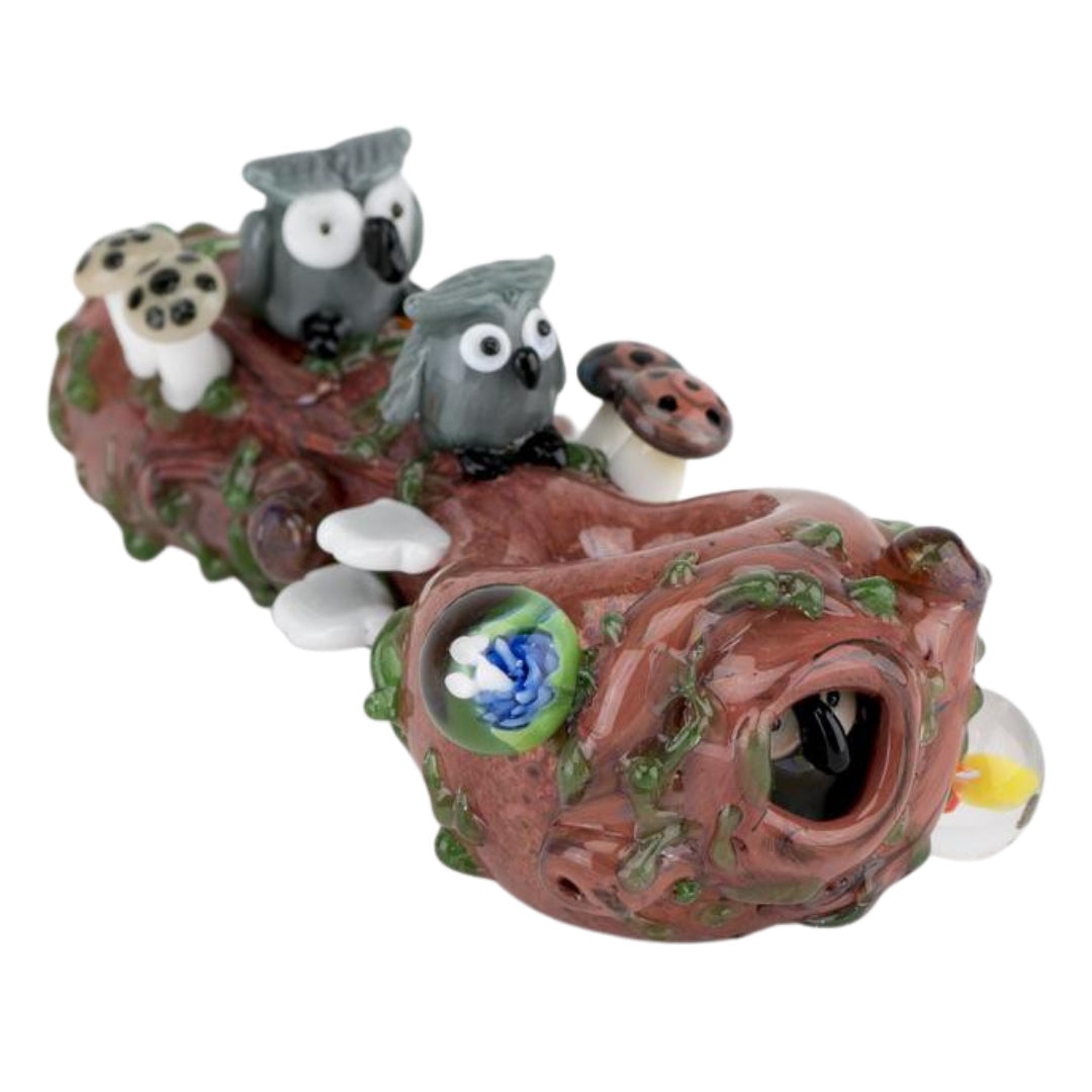 Empire Glassworks Hootie’s Forest Hand Pipe 🦉