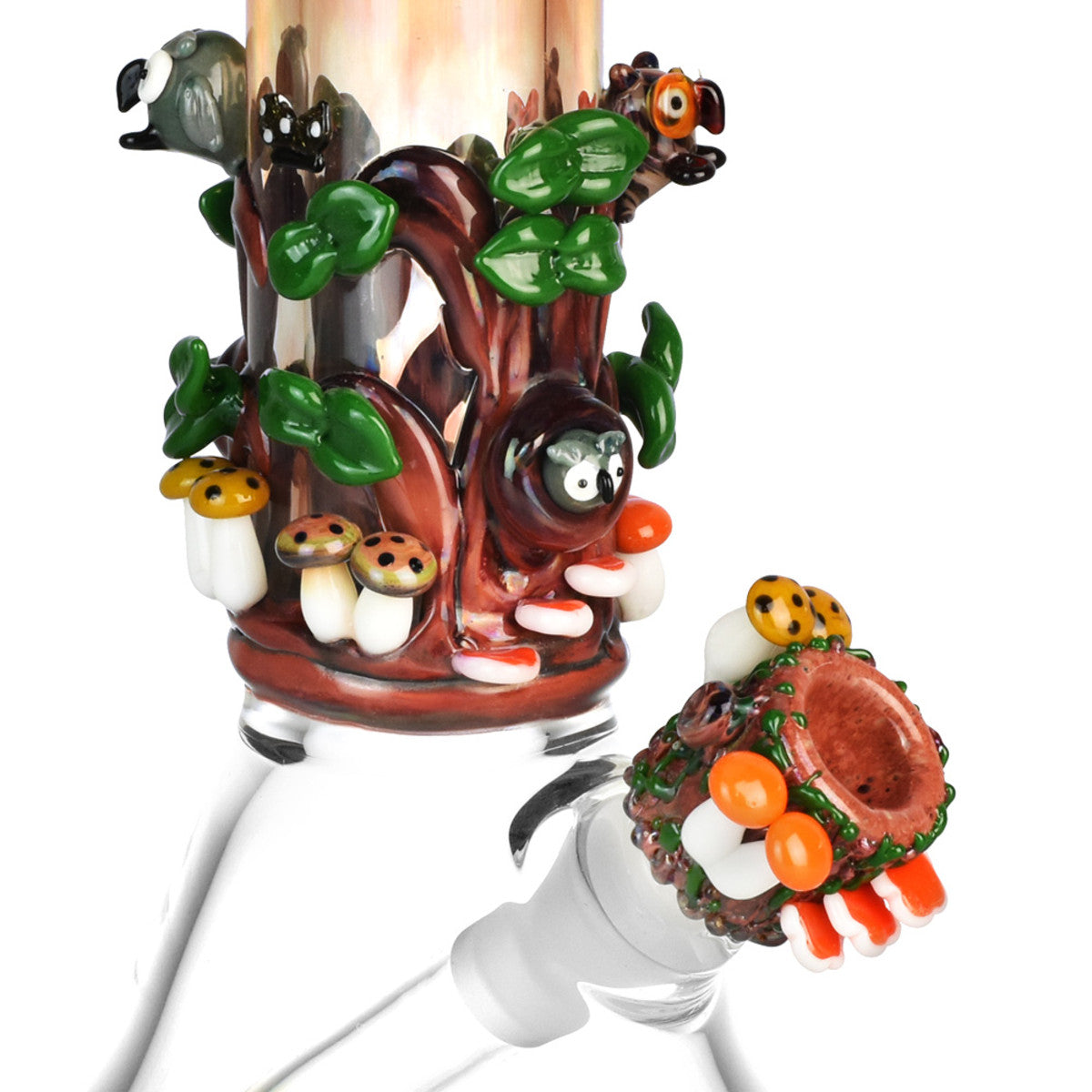 Empire Glassworks Hootie’s Forest Baby Beaker Bong