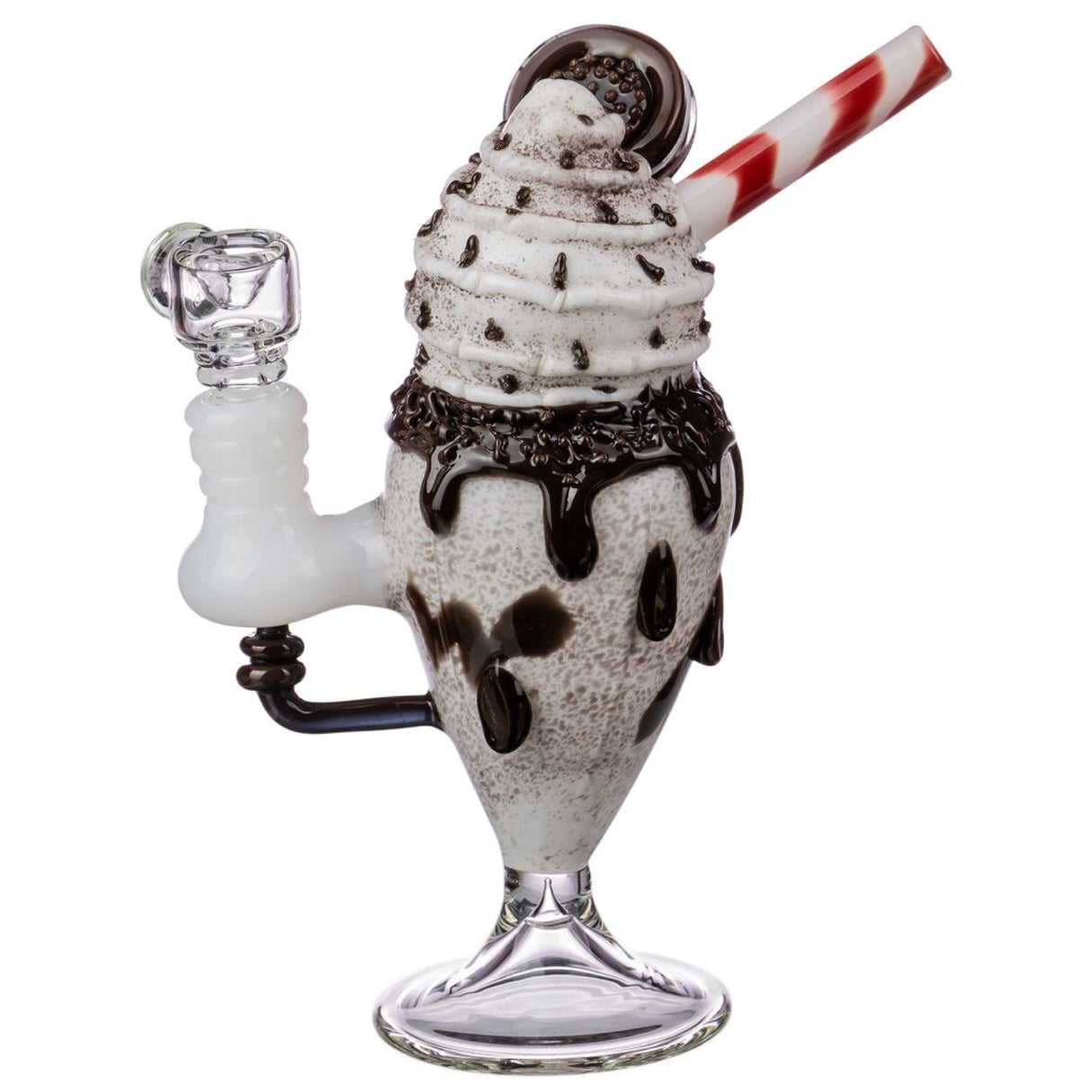 Empire Glassworks "Chocolate Cookie Sundae Float" Water Pipe 🍨
