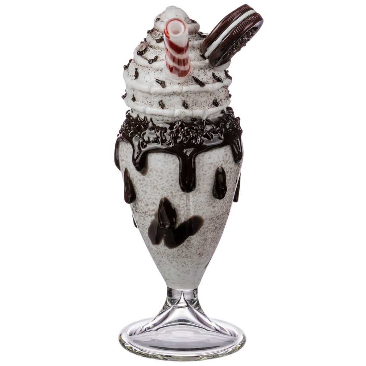 Empire Glassworks "Chocolate Cookie Sundae Float" Water Pipe 🍨