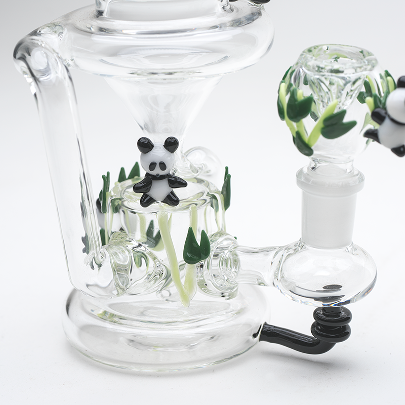 Empire Glassworks Climbing Pandas Recycler Bong ๐ผ