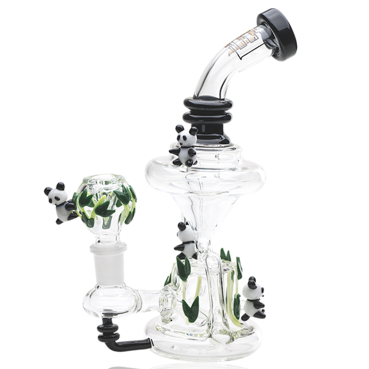 Empire Glassworks Climbing Pandas Recycler Bong ๐ผ