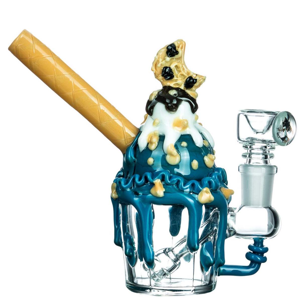 Empire Glassworks Cookie Monster Sundae Mini Bong 🍪