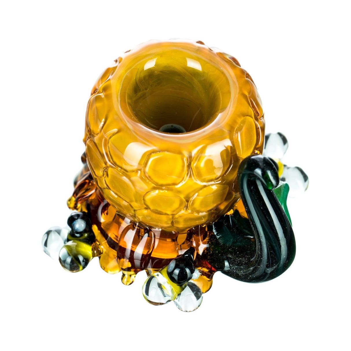 Empire Glassworks Honeycomb Beehive Glass Bowl