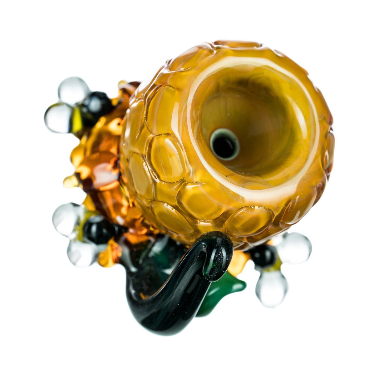 Empire Glassworks Honeycomb Beehive Glass Bowl