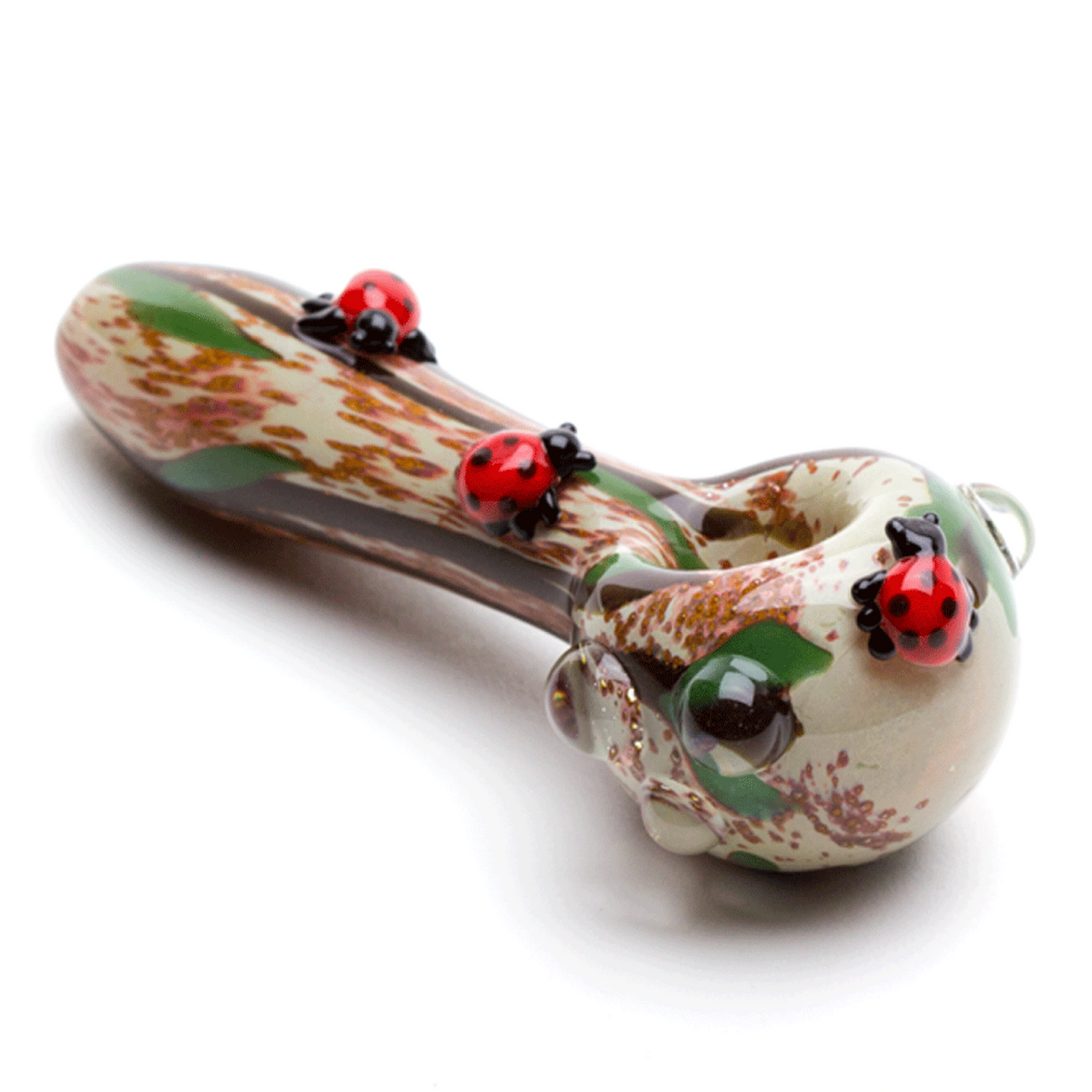 Empire Glassworks Small Ladybug Spoon Pipe 🐞