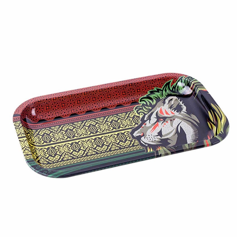 First Earth Lion Metal Rolling Tray - Small