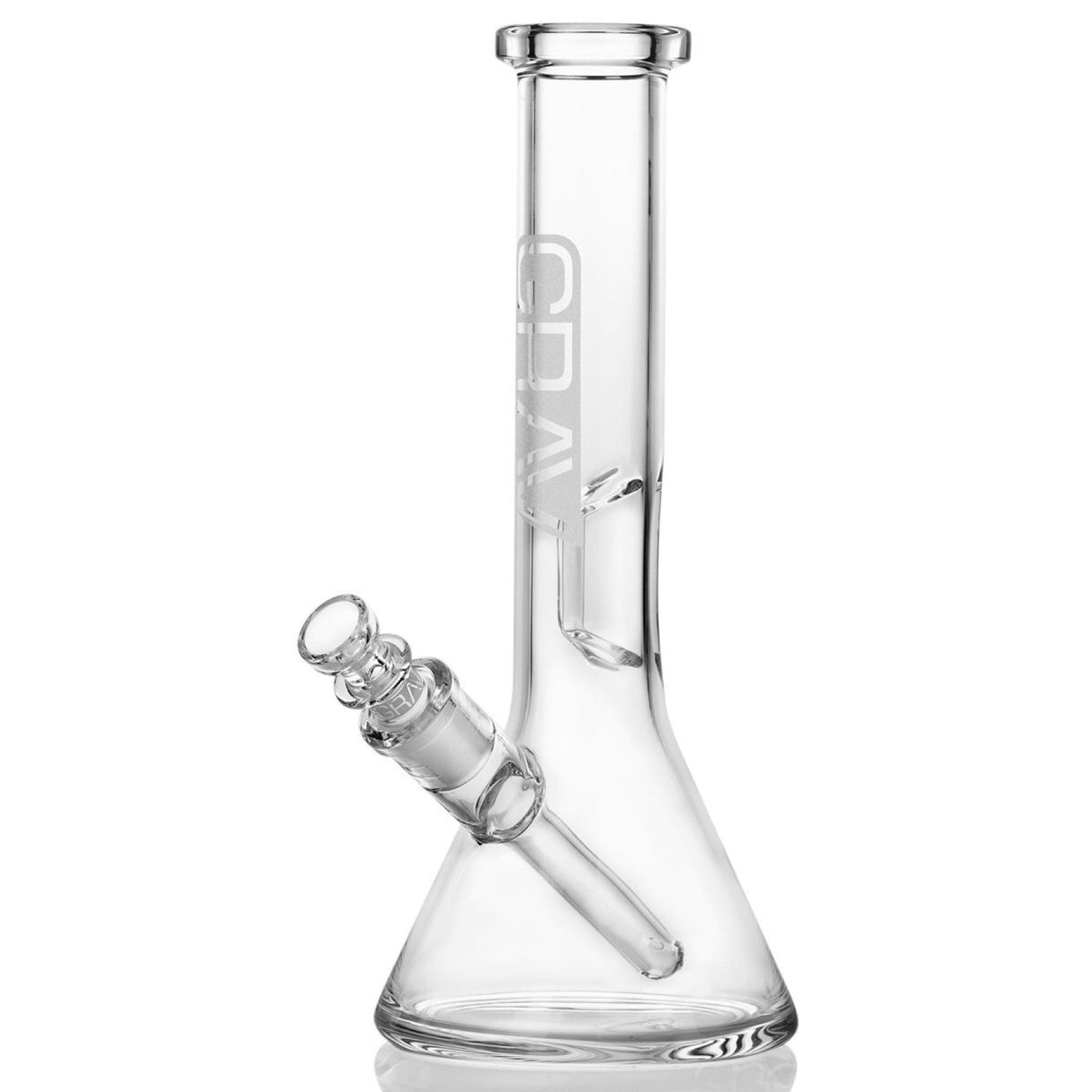Grav® 8” Beaker Base Water Pipe - Clear